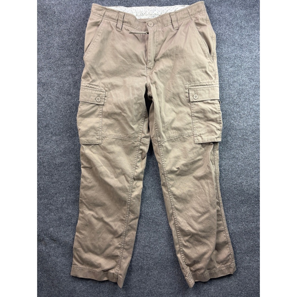The North Face Cargo Pants Mens 32 Khaki Tan Cotton Utility Outdoor Trousers